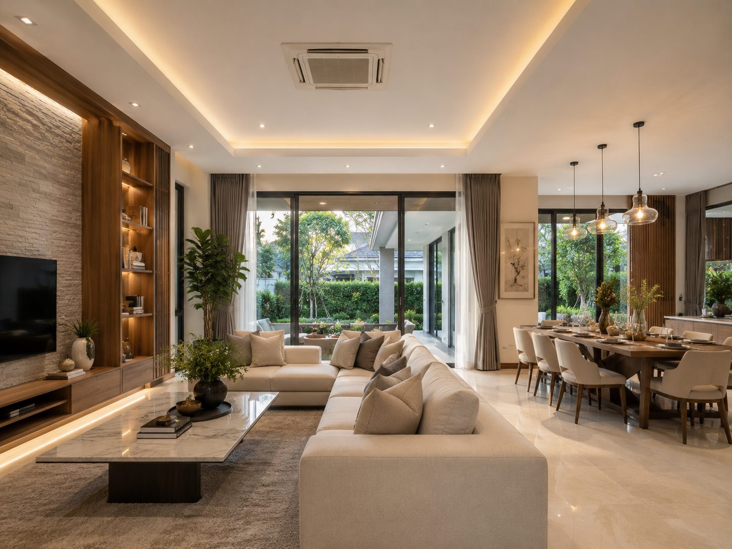 งานตกแต่งภายในบ้าน Modern Family Residence